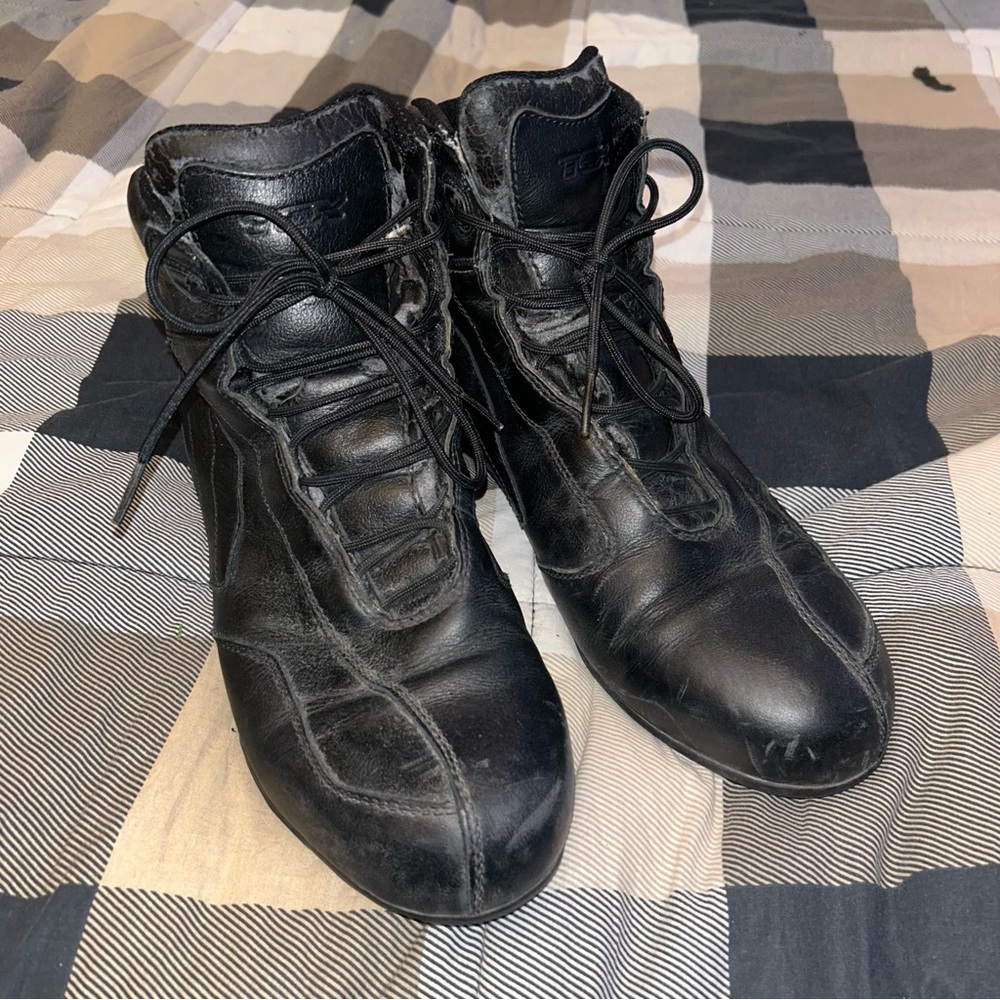 TCX  Short Leather Ankles Motorcycle Riding Boots Biker